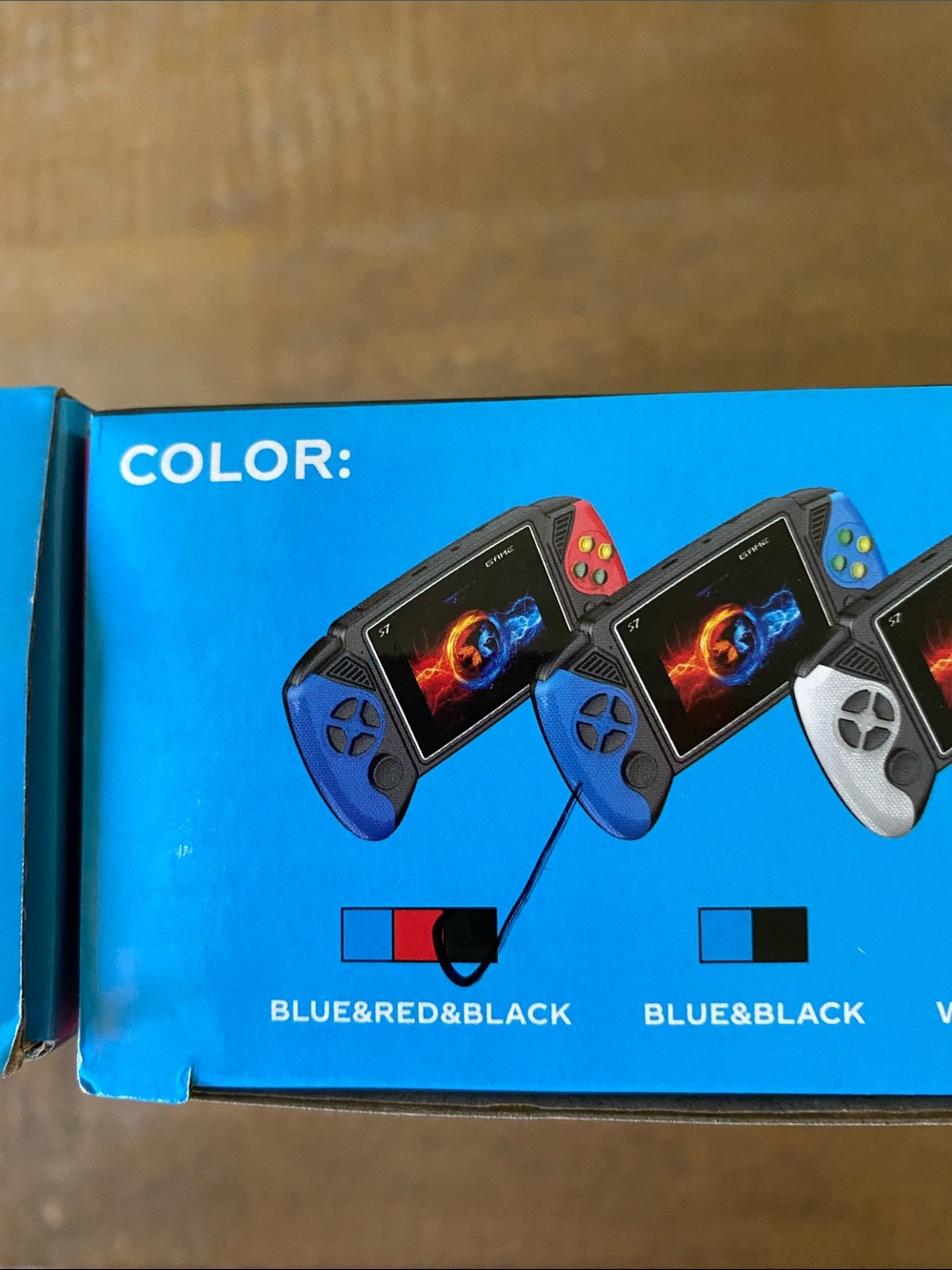 2- Dual-Color HandheldRetroGame- Red and Blue - Picture 3 of 4